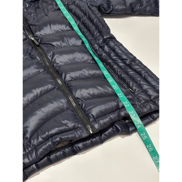 Andrew‎ Marc Premium Down Quilted Packable Navy Hooded Full Zip Puffer Jacket S - Picture 11 of 12